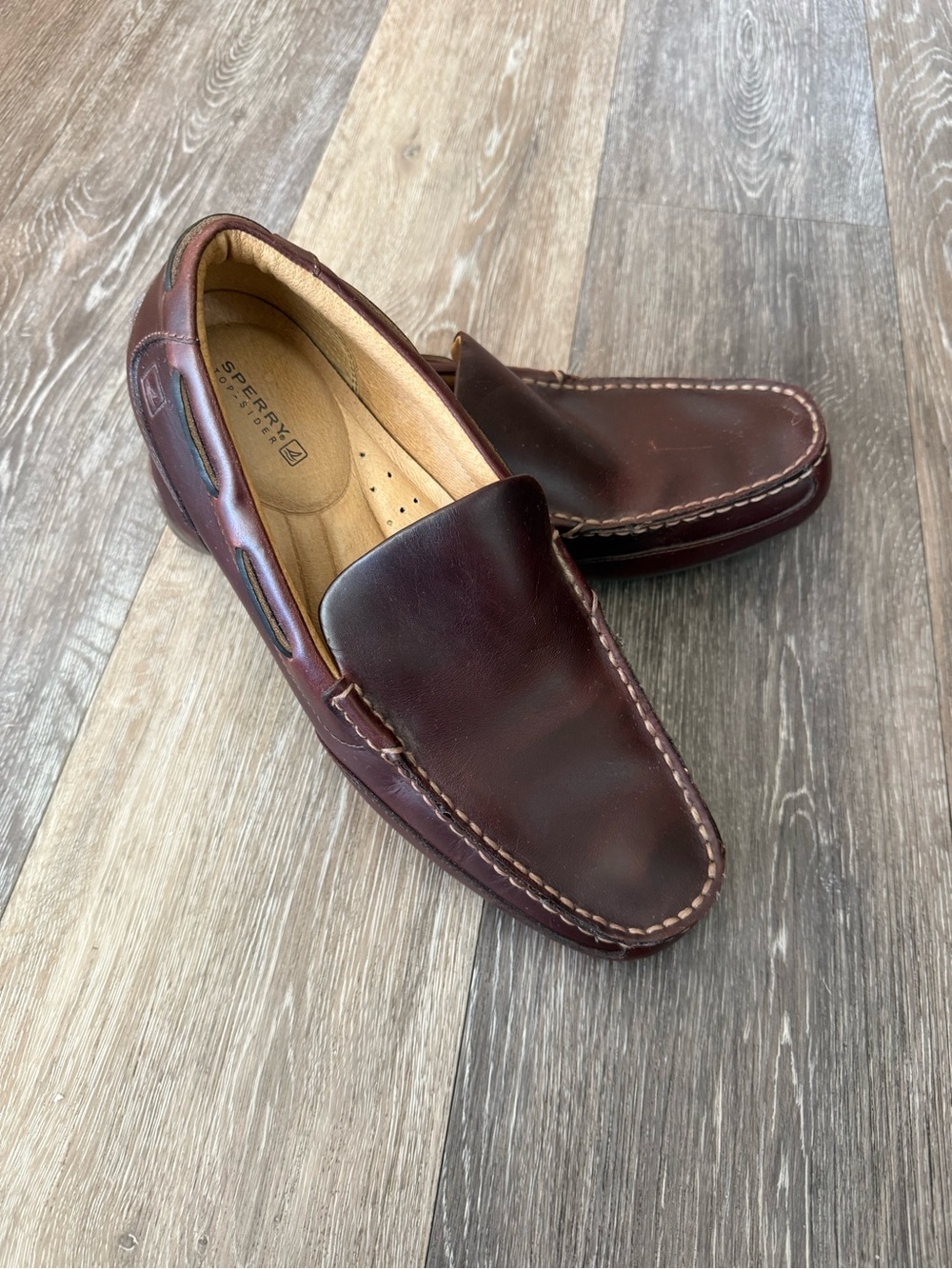 Sperry Top-Sider Brown Leather Driving Loafers Slip On Comfort 10.5 | 0238212
